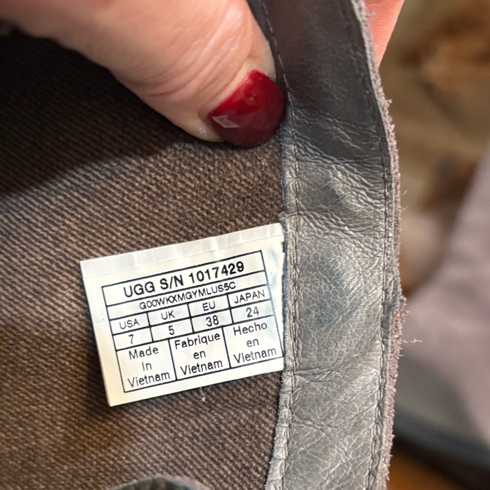 UGG Women's Taupe Suede Wedge Boots - Picture 14 of 15